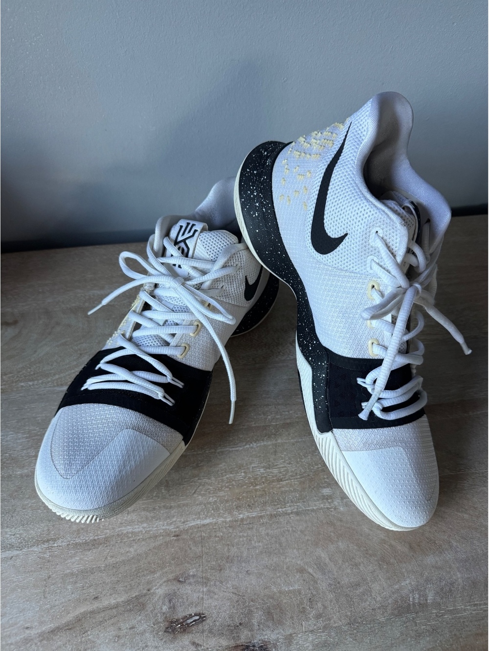 Basketball White Black Yellow Accents Size 11